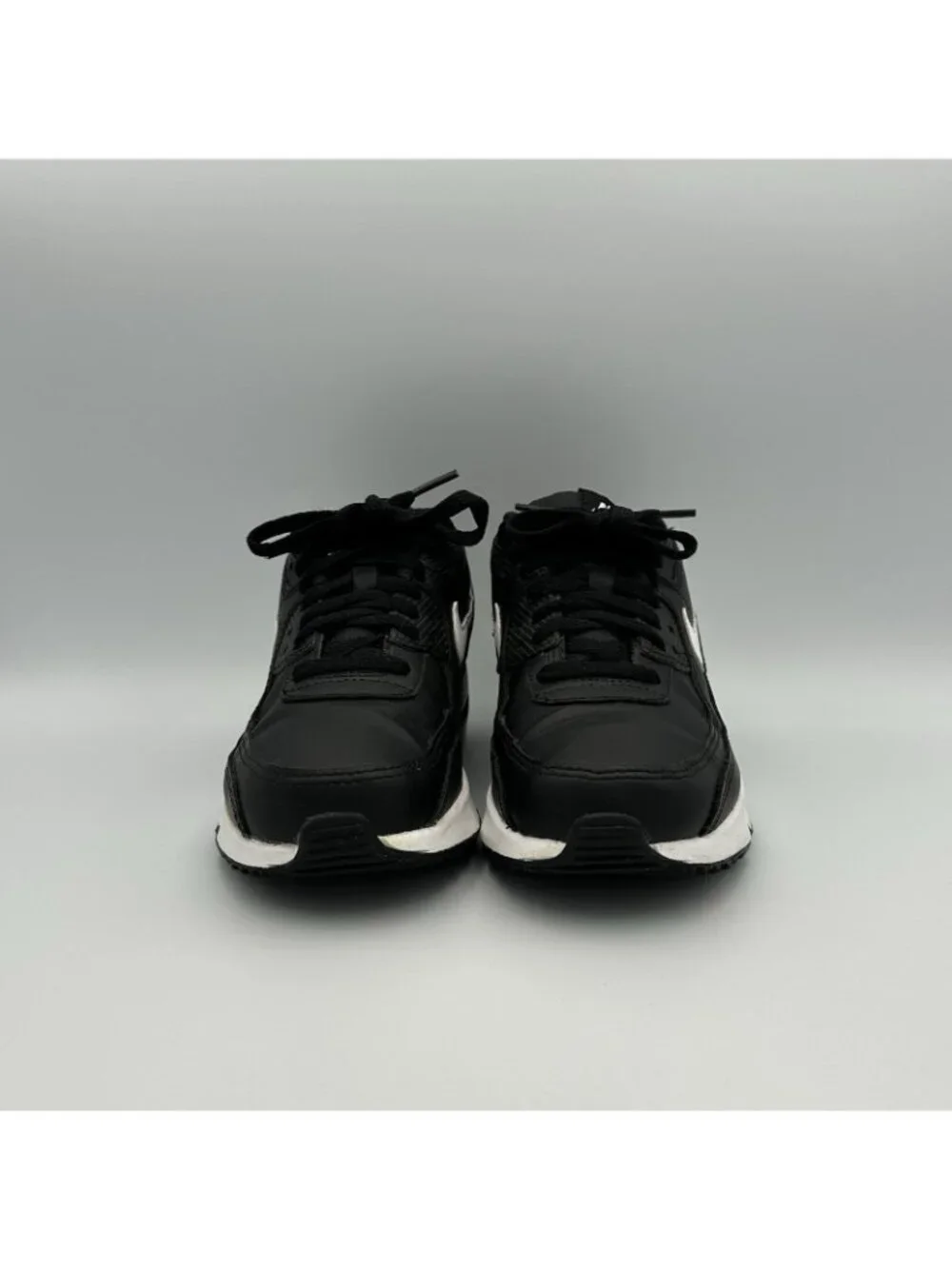 Nike Air Max 90 Youth Size 5.5Y Leather GS Black White Shoes Sneakers CD6864-010
